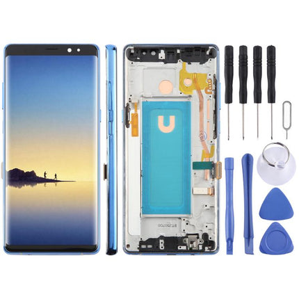 For Samsung Galaxy Note8 SM-N950F 6.25 inch TFT LCD Screen Digitizer Full Assembly with Frame, For Samsung Galaxy Note 8 SM-N950F 6.25 inch (Not Fingerprint)