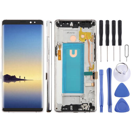For Samsung Galaxy Note8 SM-N950F 6.25 inch TFT LCD Screen Digitizer Full Assembly with Frame, For Samsung Galaxy Note 8 SM-N950F 6.25 inch (Not Fingerprint)