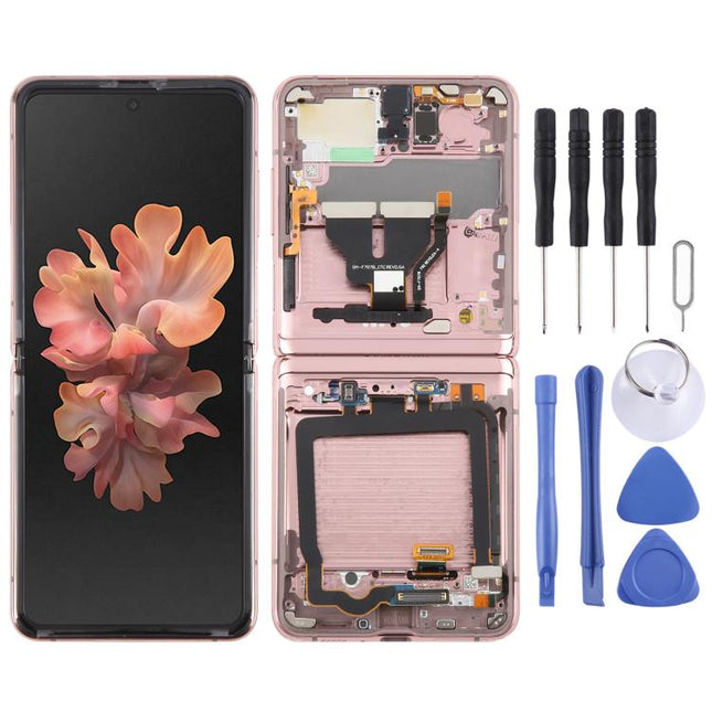 For Samsung Galaxy Z Flip 5G SM-F707 LCD Screen Digitizer Full Assembly with Frame, For Samsung Galaxy Z Flip 5G