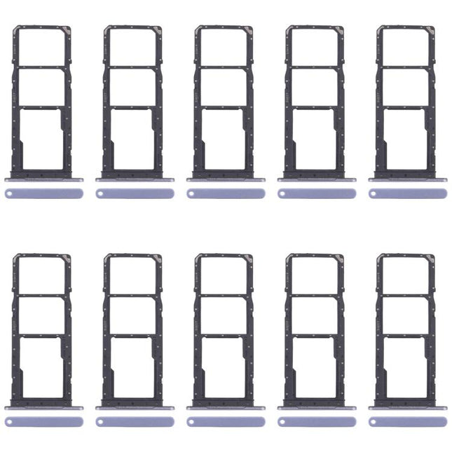 For Samsung Galaxy A07 4G SM-A075F Original 10pcs SIM Card Tray + SIM Card Tray + Micro SD Card Tray, For Samsung Galaxy A07 4G