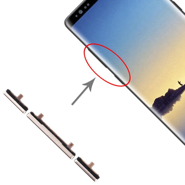 For Galaxy Note 8 10 Set Side Keys, For Galaxy Note 8, For Samsung Galaxy Note 8