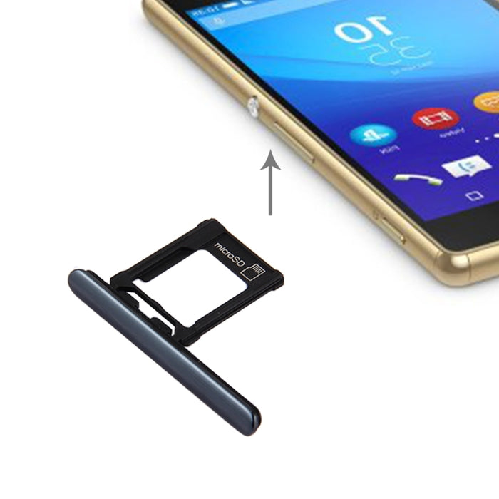 Micro SD Card Tray + Card Slot Port Dust Plug for Sony Xperia XZ Premium (Single SIM Version), For Xperia XZP Single SIM, For XZP Single SIM