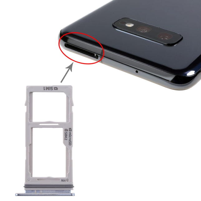 For Galaxy S10+ / S10 / S10e SIM Card Tray + SIM Card Tray / Micro SD Card Tray, For Samsung Galaxy S10+(Double), For Galaxy S10+(Double  SIM), For Samsung Galaxy S10+(Dual), For Galaxy S10+(2 SIM), For Galaxy S10+(Double SIM)
