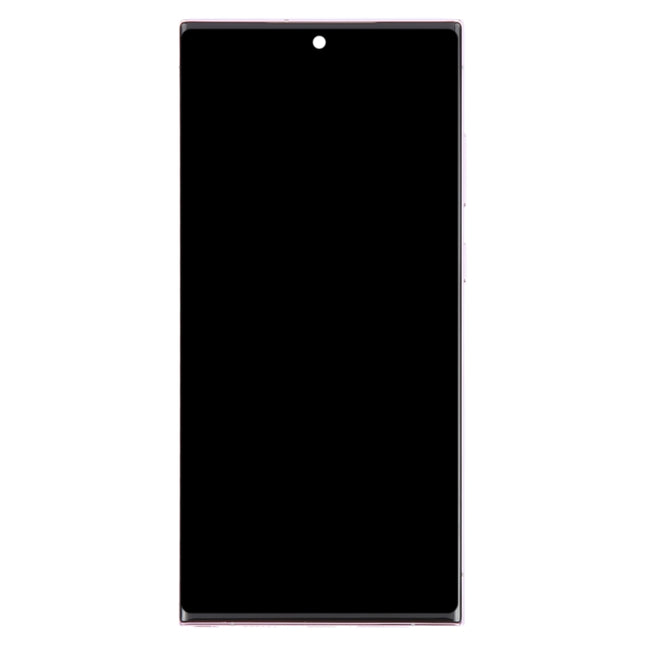 For Samsung Galaxy S23 Ultra 5G SM-S918U US Edition OLED LCD Screen Digitizer Full Assembly with Frame
