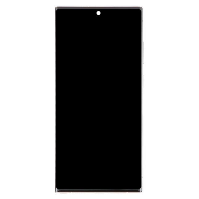 For Samsung Galaxy S23 Ultra 5G SM-S918U US Edition OLED LCD Screen Digitizer Full Assembly with Frame