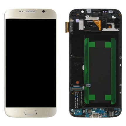 Original LCD Screen and Digitizer Full Assembly with Frame For Samsung Galaxy S6 SM-G920F, For Samsung Galaxy S6