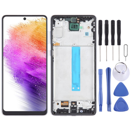 For Samsung Galaxy A73 SM-A736B TFT LCD Screen for Digitizer Full Assembly with Frame, For Samsung Galaxy A73 SM-A736B