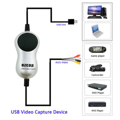 EZCAP USB 2.0 Video Capture Card Device, EZCAP 170