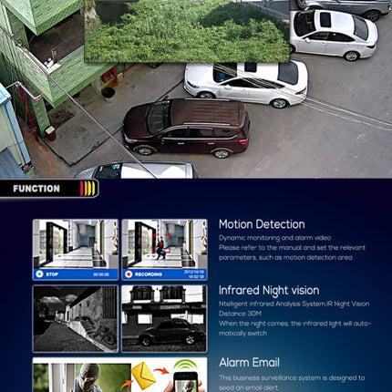 A2B5 720P 1.0 Mega Pixel 2 x Bullet AHD Cameras AHD DVR Kit, Support Night Vision / Motion Detection, IR Distance: 20m, A2B5 Kit