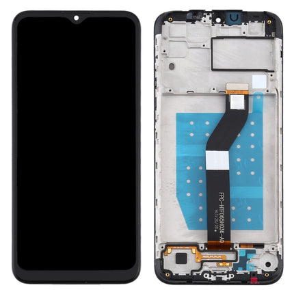 LCD Screen and Digitizer Full Assembly With Frame for Motorola Moto G8 Power Lite, For Moto G8 Power Lite