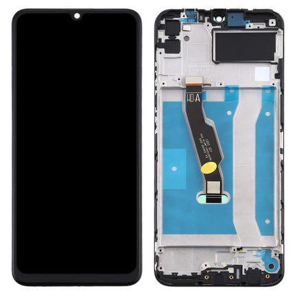 LCD Screen and Digitizer Full Assembly with Frame for Huawei Y6p, For Huawei Y6p