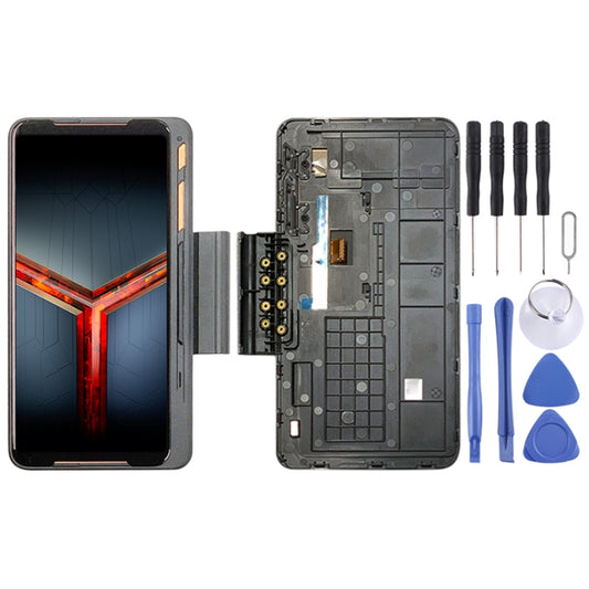 Game Expansion LCD Screen and Digitizer Full Assembly for Asus ROG Phone II ZS660KL, For Asus ROG Phone II ZS660KL