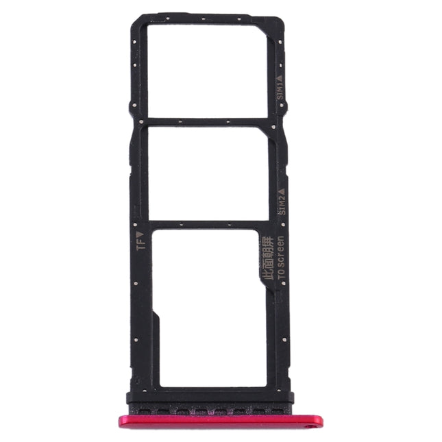 SIM Card Tray + SIM Card Tray + Micro SD Card Tray for Huawei Y7p, For Huawei Y7p