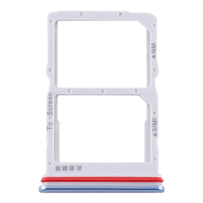 SIM Card Tray + NM Card Tray for Huawei P40 Lite 5G, For Huawei P40 Lite 5G