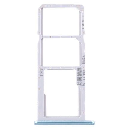 SIM Card Tray + SIM Card Tray + Micro SD Card Tray for Huawei Y6p, For Huawei Y6p