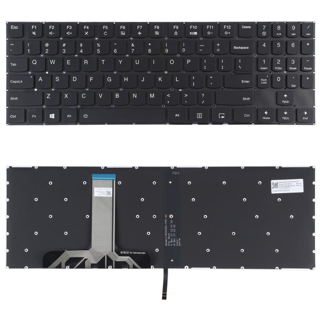 UK Version Keyboard with Keyboard Backlight for Lenovo Legion Y520 Y520-15IKB R720 Y720 Y720-15IKB, For Lenovo Legion Y520