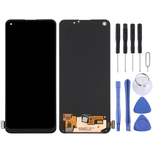 Original AMOLED Material LCD Screen and Digitizer Full Assembly for OPPO Reno4 SE(China) / Realme 7 Pro / Realme Q2 Pro / Realme X7 5G /RMX2170, PEAM00, PEAT00, For OPPO Reno4 SE(China)(Original)