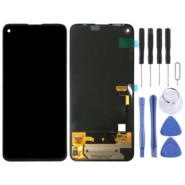 Original OLED Material LCD Screen and Digitizer Full Assembly for Google Pixel 4a 5G GD1YQ G025I, For Google Pixel 4a 5G(Original)
