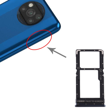 SIM Card Tray + SIM Card Tray / Micro SD Card Tray for Xiaomi Poco X3 / Poco X3 NFC, For Xiaomi Poco X3