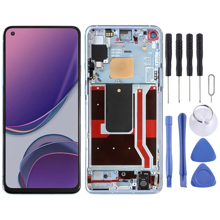 For OnePlus 8T 5G KB2001 KB2000 KB2003 AMOLED LCD Screen Digitizer Full Assembly With Frame