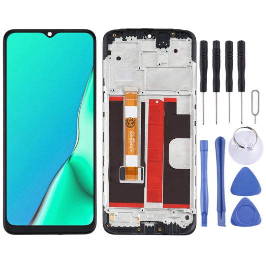 LCD Screen and Digitizer Full Assembly With Frame for OPPO A5 (2020) CPH1931 CPH1959 CPH1933 CPH1935 CPH1943, For OPPO A5 (2020)