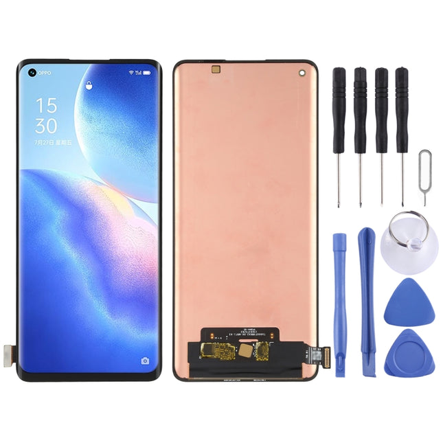 Original Super AMOLED Material LCD Screen and Digitizer Full Assembly for OPPO Reno5 Pro 5G / Reno5 Pro+ 5G / Find X3 Neo PDSM00, PDST00, CPH2201,PDRM00, PDRT00, For OPPO Reno5 Pro 5G(AMOLED)