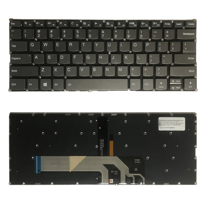 US Version Keyboard with Backlight for Lenovo Yoga 730-13IKB 730-13IWL 730-15IKB 730-15IWL 530-14 530-14IKB FLEX6-14, For Lenovo Yoga 730-13IKB