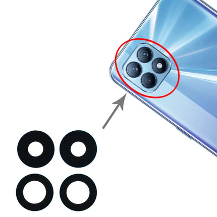 For OPPO Reno4 SE/A93 4G/OPPO Reno4 F/Reno4 Lite/F17 Pro PEAT00 PEAM00 10pcs Back Camera Lens