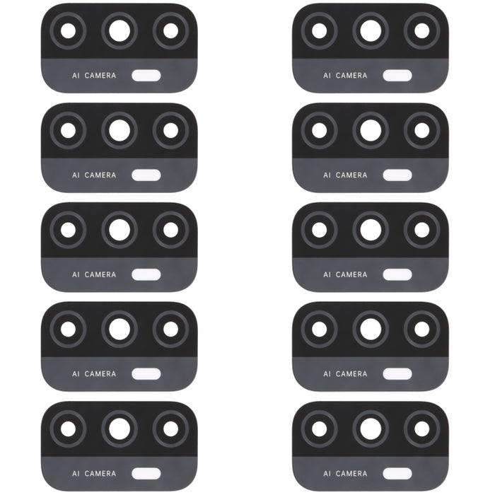 For OPPO A33 (2020) / A53s 4G / A11s / A32 / A53 (2020) CPH2127 PDVM00 10pcs Back Camera Lens, For OPPO A33 (2020) / A53s 4G / A11s / A32/A53 (2020)