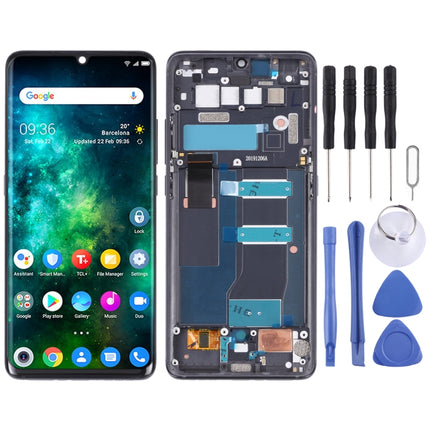 Original LCD Screen and Digitizer Full Assembly with Frame for TCL 10 Pro, For TCL 10 Pro（Original）, For TCL 10 Pro