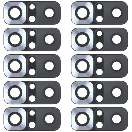 10 PCS Back Camera Lens for Xiaomi Redmi Note 10 4G M2101K7AI M2101K7AG, For Xiaomi Redmi Note 10 4G, For Xiaomi Redmi Note 10 4G(Black)