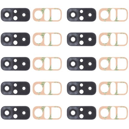 10 PCS Back Camera Lens for Xiaomi Redmi Note 10 4G M2101K7AI M2101K7AG, For Xiaomi Redmi Note 10 4G, For Xiaomi Redmi Note 10 4G(Black)