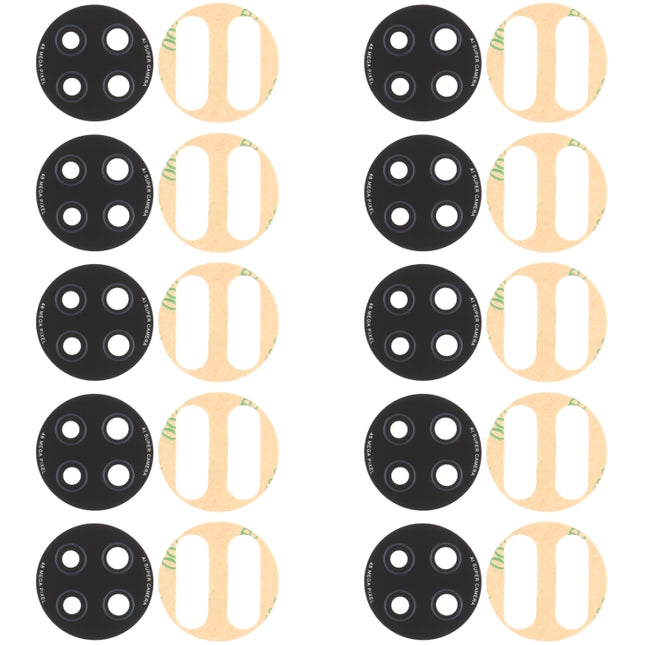 10 PCS Back Camera Lens for Xiaomi Redmi Note 9 5G M2007J22C