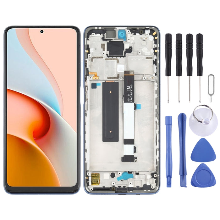 Original-LCD-Bildschirm und Digitalisierer, komplette Baugruppe mit Rahmen für Xiaomi Redmi Note 9 Pro 5G / Mi 10T Lite 5G M2007J17C M2007J17G, für Xiaomi Redmi Note 9 Pro 5G, für Xiaomi Redmi Note 9 Pro 5G (Original)