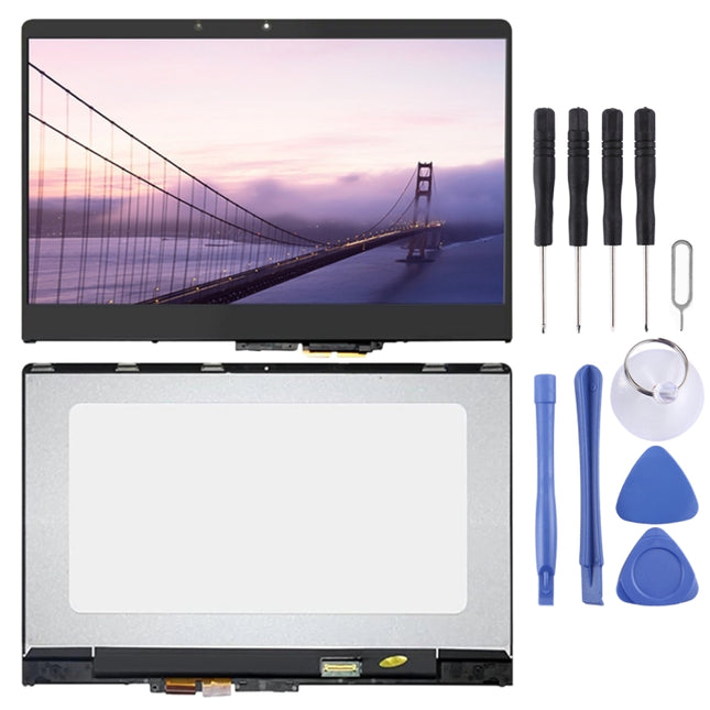 1920 x 1080 FHD LCD Screen and Digitizer Full Assembly with Frame for Lenovo YOGA 710-14ISKIKB 5D10M14182, For Lenovo YOGA 710-14ISKIKB