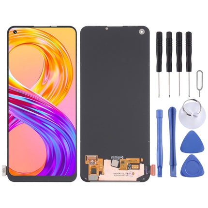 Original Super AMOLED Material LCD Screen and Digitizer Full Assembly for OPPO Realme 8 Pro, For Realme 8 Pro (Original)
