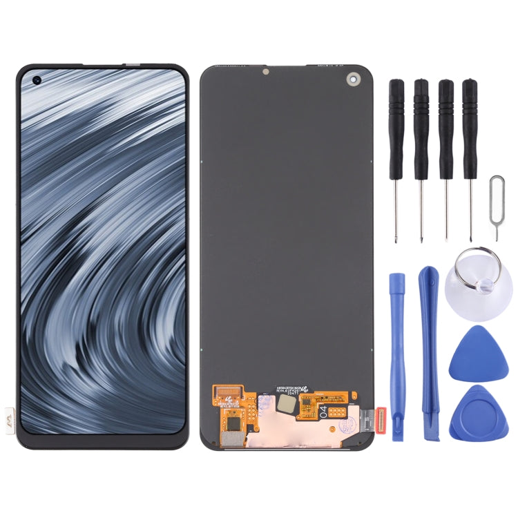 Original Super AMOLED Material LCD Screen and Digitizer Full Assembly for OPPO Realme V15 5G
