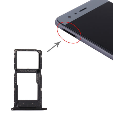 SIM Card Tray + SIM Card Tray / Micro SD Card Tray for Honor 9S, For Honor 9S