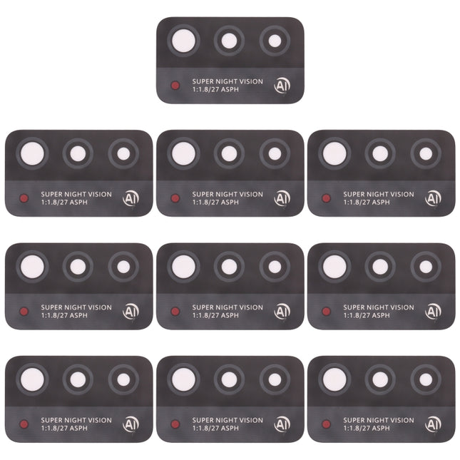For Honor X10 Max 5G 10pcs Back Camera Lens