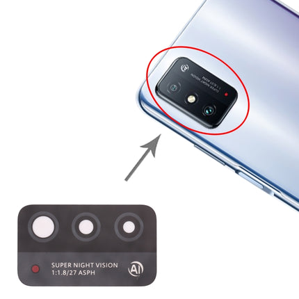 For Honor X10 Max 5G 10pcs Back Camera Lens , For Honor X10 Max 5G