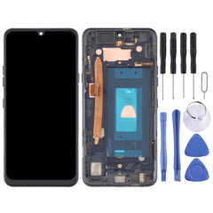 LCD Screen and Digitizer Full Assembly with Frame for LG G8X ThinQ LMG850EMW LM-G850, For LG G8X ThinQ