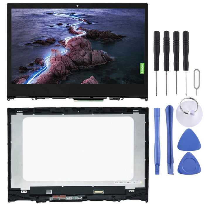 1366 x 768px LCD Screen and Digitizer Full Assembly With Frame for Lenovo Yoga 520-14IKB, For Lenovo Yoga 520-14IKB 1366 x 768px