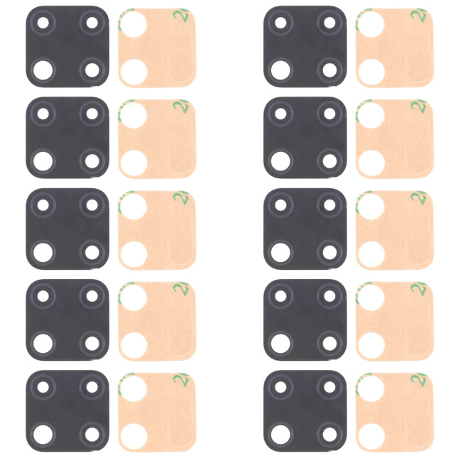 For OPPO Realme C25 RMX3193, RMX3191 10pcs Back Camera Lens