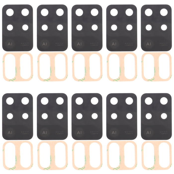 For OPPO A94 CPH2203 10pcs Back Camera Lens, For OPPO A94