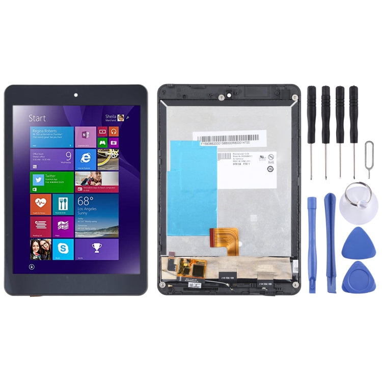 LCD Screen and Digitizer Full Assembly with Frame for Lenovo Miix 3-830 7.9 inch
