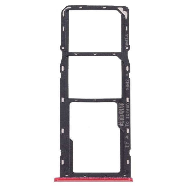 For OPPO Realme C3 RMX2027, RMX2020, RMX2021  SIM Card Tray + SIM Card Tray + Micro SD Card Tray, For OPPO Realme C3