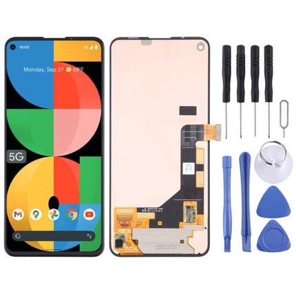 Original Super AMOLED LCD Screen and Digitizer Full Assembly for Google Pixel 5a 5G, For Google Pixel 5a 5G (Original)