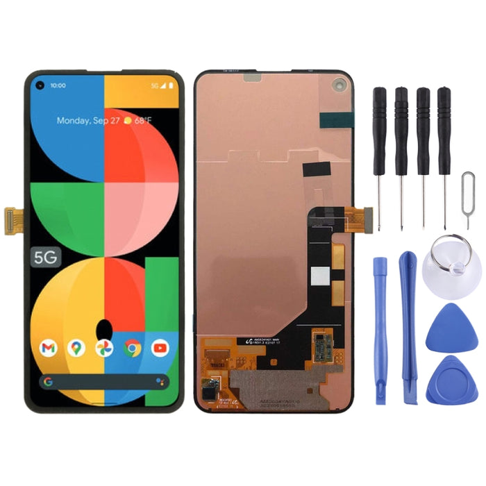 OLED HDR LCD Screen and Digitizer Full Assembly for Google Pixel 5A 5G 2021, For Google Pixel 5A 5G(OEM)