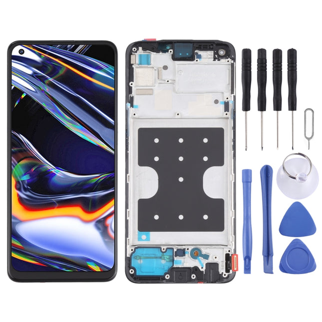 Original LCD Screen and Digitizer Full Assembly With Frame for OPPO Realme 7 Pro RMX2170