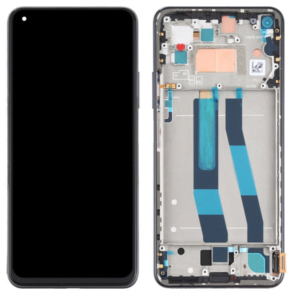 Original LCD Screen and Digitizer Full Assembly With Frame for Xiaomi Mi 11 Lite 4G/11 Lite 5G NE M2101K9AG M2101K9AI, For Xiaomi Mi 11 Lite 4G (Original)